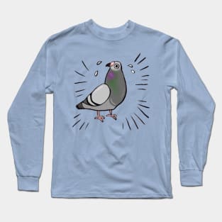 Frantic Pigeon Friend Long Sleeve T-Shirt